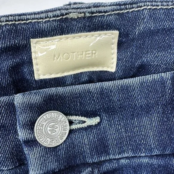 Mother Women's The Looker Ankle Chew Breaking The Law Designer Jeans‎ W30-31/L27